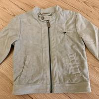 Giubbotto scamosciato modello biker