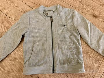 Giubbotto scamosciato modello biker
