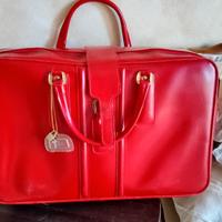 3 Borse Pelle rosso Cartier vintage