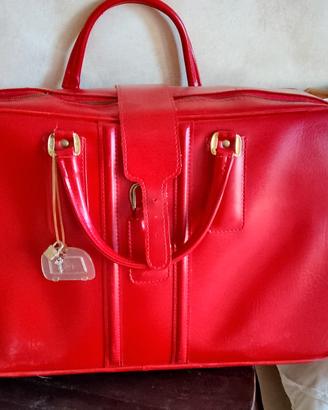 3 Borse Pelle rosso Cartier vintage
