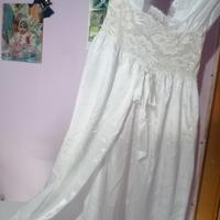 camicia più vestaglia in raso