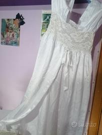 camicia più vestaglia in raso