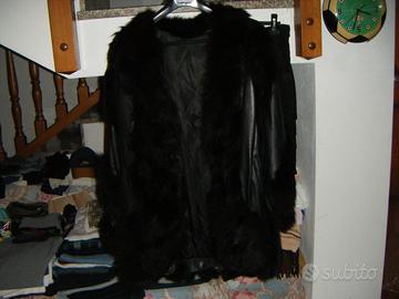 giaccone e gonna in vera pelle tg 46