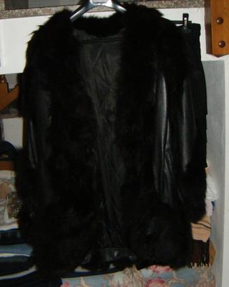 giaccone e gonna in vera pelle tg 46