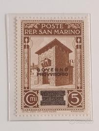 francobollo governo provvisorio c 5. 1943. 