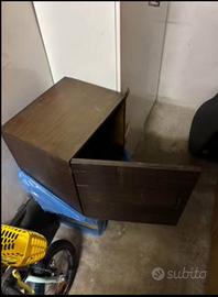 Coppia comodini armadietti in legno “crash bambù”