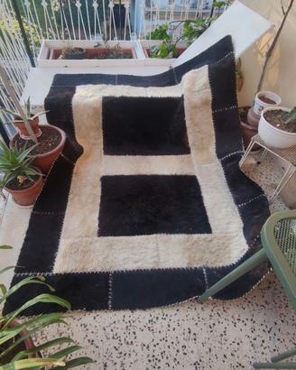 Tappeto in pelle anni 70