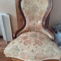 Poltroncina stile Luigi Filippo