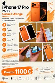 🍊 iPhone 17 Pro 256GB – Cosmic Orange