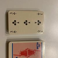 Due mazzi di carte da gioco vintage KLM