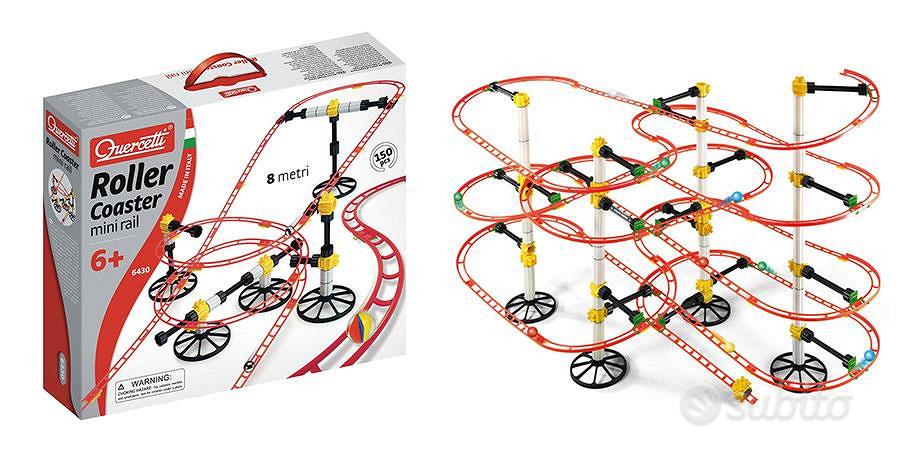 Gioco Pista Delle Biglie Roller Coaster Mini Rail Tutto per i