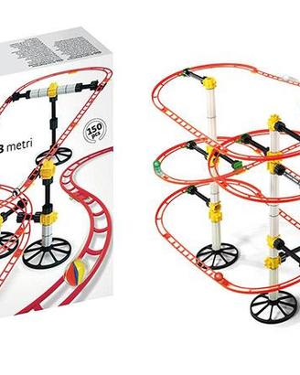 Gioco Pista Delle Biglie Roller Coaster Mini Rail