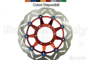Disco Freno Margherita Rosso con nottolini Blu