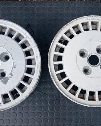 2 cerchi Fiat Uno Turbo Antiskid 88 89 1a serie