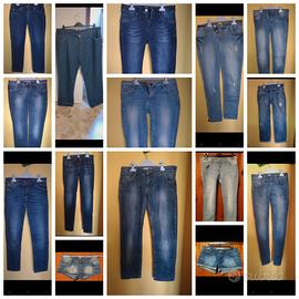 lotto di 15 paia di jeans nuovi assortiti vintage