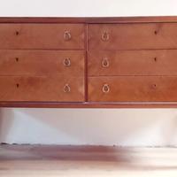 Credenza vintage modernariato con 6 cassetti