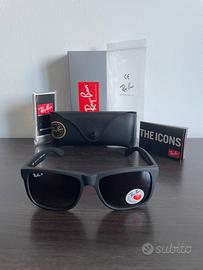 Ray-Ban Justin / Nero Opaco + Lenti Gradual Grey