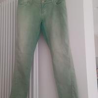 pantalone estivo TOY G verde cangiante