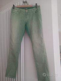 pantalone estivo TOY G verde cangiante