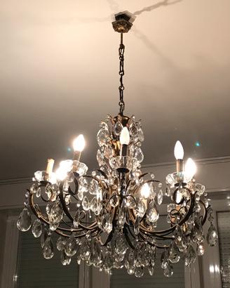 Lampadario cristallo a gocce