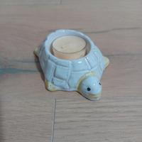 Portacandela tartaruga in terracotta 