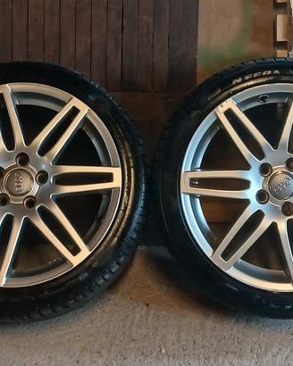 4 cerchi con gomme da 18 audi A3 