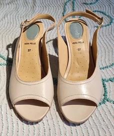 Novelty tacchi aperti, beige, 37 EU