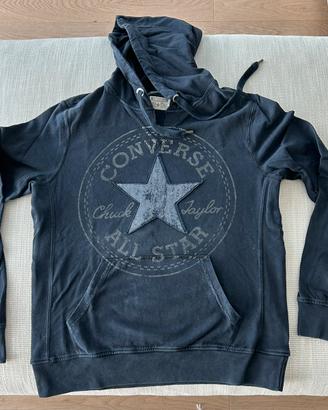 Felpa nera converse all star