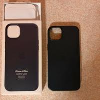 Custodia iphone 14 plus pelle nero mezzanotte