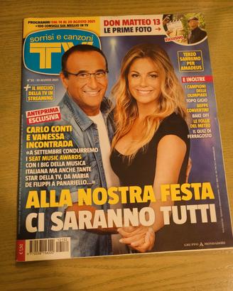 Rivista Tv Sorrisi e Canzoni N.32 - 10 AGOSTO 2021