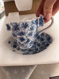 Tazzine porcellana Franz floral bouquet