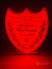 Lampada LED rossa da tavolo decorazione moderna