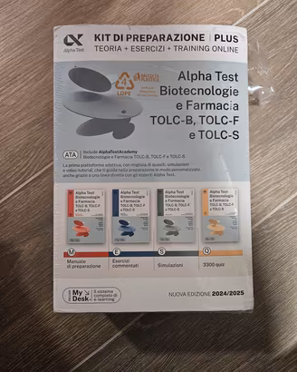 Alpha test plus Biotecnologie e Farmacia 2024/2025