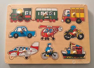 Puzzle ad incastro in legno "Traffico"