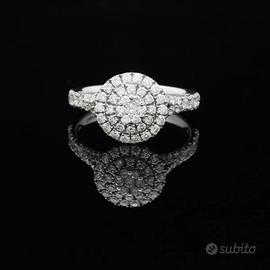 ANELLO GLOW ORO BIANCO 18 KT 750 BRILLANTI 0.76 CT