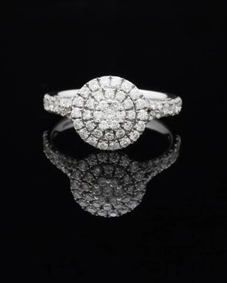 ANELLO GLOW ORO BIANCO 18 KT 750 BRILLANTI 0.76 CT