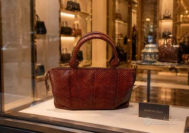 Borsa in pelle di pitone