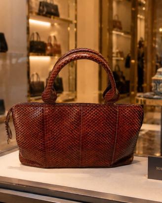 Borsa in pelle di pitone