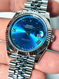 Rolex DJ 41mm 126334 jubilee blu 12/2023 like new
