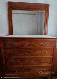 como' 1800 , cassettone Italiano fine XIX sec