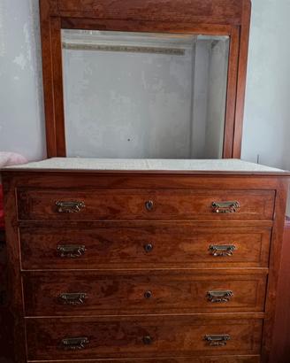 como' 1800 , cassettone Italiano fine XIX sec