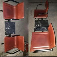 Raro set due sedute in pelle Matteo Grassi