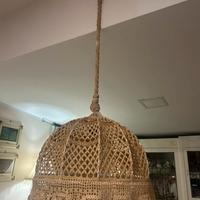 Lampadario shabby in macrame’