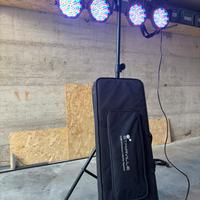Set Par Led + Case + Stativo + Telecomando