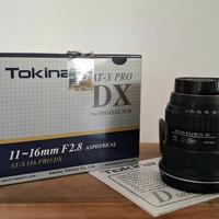 Tokina 11-16mm per aps-c Nikon F