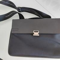 Piquadro Borsa di Pelle da PC - Nera