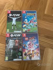 Giochi per nintendo switch FC 25 e 26 Sonic Lego