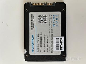 Hard Disk SSD 512Gb Microfrom F11PRO