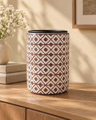 Brucia essenze ceramica design marrone diffusore