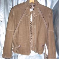 Giubbino in vera pelle scamosciata